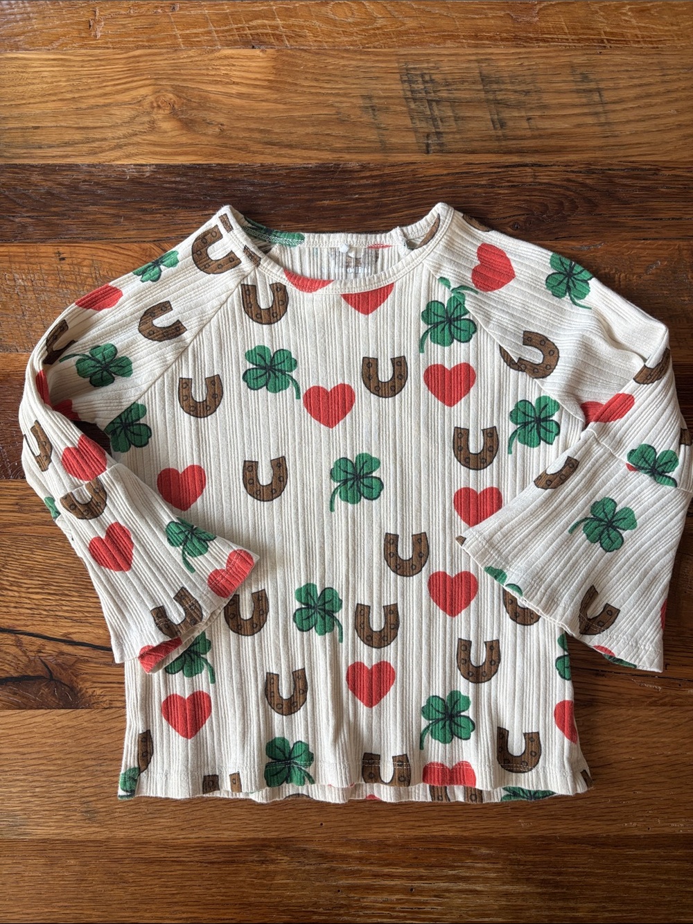 Mini Rodini - clover bell sleeve tee - 6-7Y